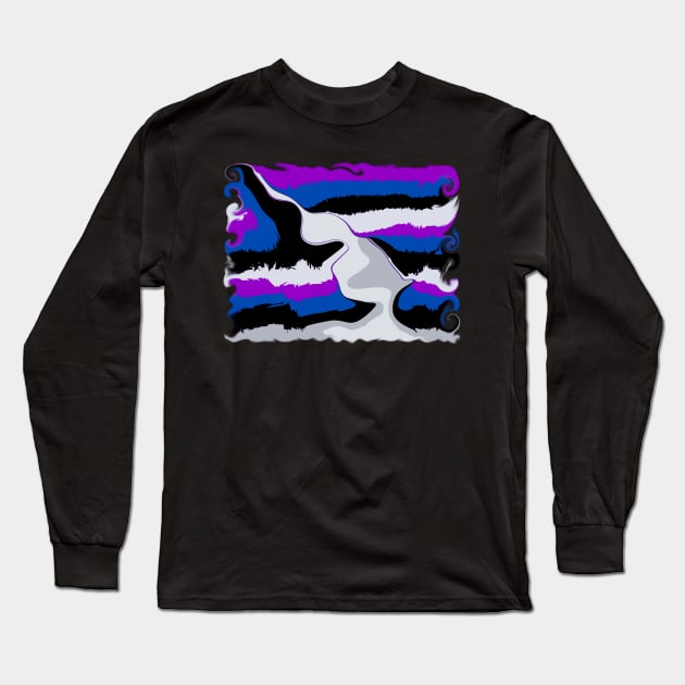 Blended colors Long Sleeve T-Shirt by Orchid's Art